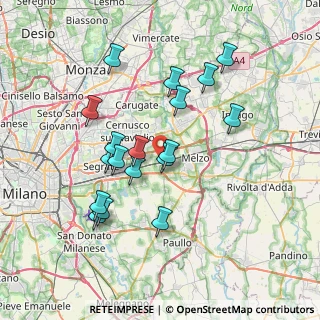 Mappa 20060 Vignate MI, Italia (6.84833)