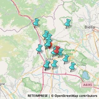 Mappa Strada del Roncasso, 10016 Montalto Dora TO, Italia (5.408)