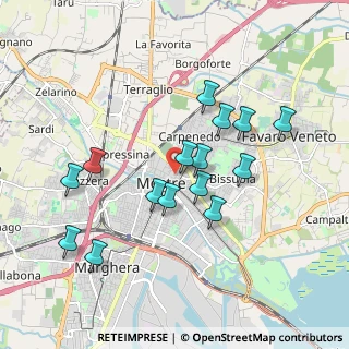 Mappa Via Caneve, 30173 Venezia VE, Italia (1.73)