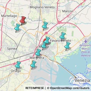 Mappa Via Caneve, 30173 Venezia VE, Italia (4.02273)