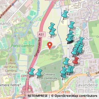 Mappa Via Casoria, 20134 Milano MI, Italia (0.544)