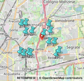 Mappa Via Casoria, 20134 Milano MI, Italia (1.63067)