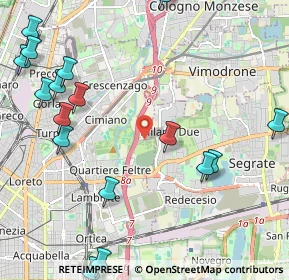 Mappa Via Casoria, 20134 Milano MI, Italia (2.83588)