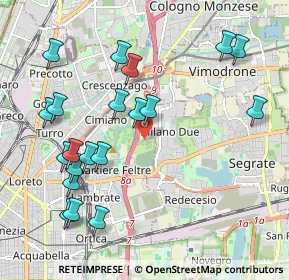 Mappa Via Casoria, 20134 Milano MI, Italia (2.242)