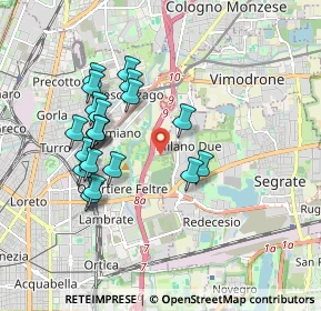 Mappa Via Casoria, 20134 Milano MI, Italia (1.719)