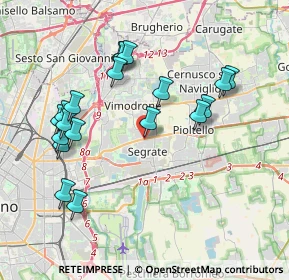 Mappa Via Giuseppe Garibaldi, 20090 Segrate MI, Italia (3.96105)