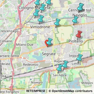 Mappa Via Giuseppe Garibaldi, 20090 Segrate MI, Italia (2.88357)