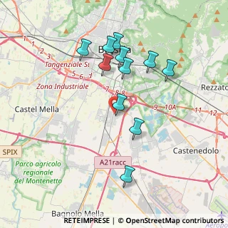 Mappa Via Giacomo Puccini, 25010 San Zeno Naviglio BS, Italia (3.55455)