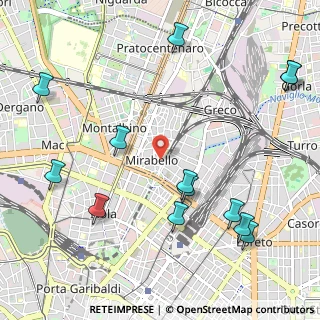 Mappa Via Cardinale Giovanni Cagliero, 20125 Milano MI, Italia (1.32538)