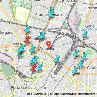 Mappa Via Cardinale Giovanni Cagliero, 20125 Milano MI, Italia (1.192)