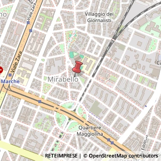Mappa Via Angelo Frignani, 19, 20125 Milano, Milano (Lombardia)