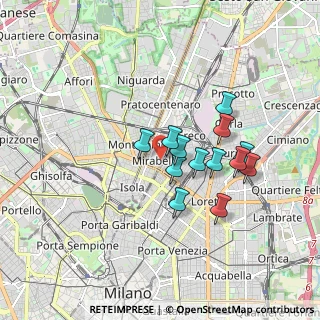 Mappa Via Cardinale Giovanni Cagliero, 20125 Milano MI, Italia (1.41538)