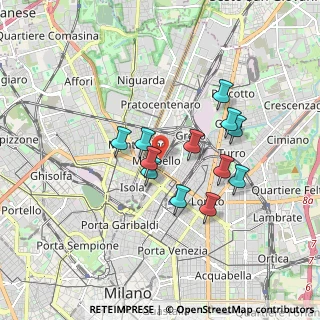 Mappa Via Cardinale Giovanni Cagliero, 20125 Milano MI, Italia (1.44333)