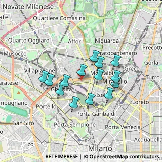 Mappa Via Resegone, 20159 Milano MI, Italia (1.42143)
