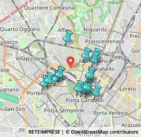 Mappa Via Resegone, 20159 Milano MI, Italia (1.43625)