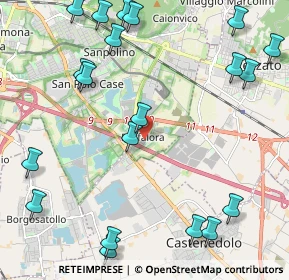 Mappa Via Terza, 25129 Buffalora BS, Italia (2.8605)