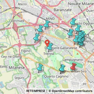 Mappa Via Fratelli Rizzardi, 20151 Milano MI, Italia (2.45556)