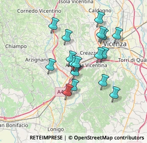 Mappa Viale Pietro Ceccato, 36075 Montecchio Maggiore VI, Italia (5.95176)