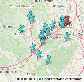Mappa Viale Pietro Ceccato, 36075 Montecchio Maggiore VI, Italia (6.8245)