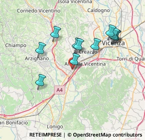 Mappa Viale Pietro Ceccato, 36075 Montecchio Maggiore VI, Italia (6.94818)
