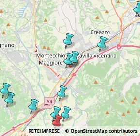 Mappa Viale Pietro Ceccato, 36075 Montecchio Maggiore VI, Italia (5.16167)