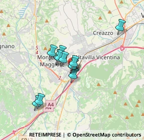Mappa Viale Pietro Ceccato, 36075 Montecchio Maggiore VI, Italia (2.42583)