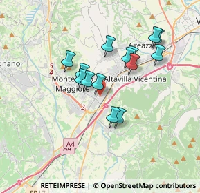 Mappa Viale Pietro Ceccato, 36075 Montecchio Maggiore VI, Italia (2.97143)