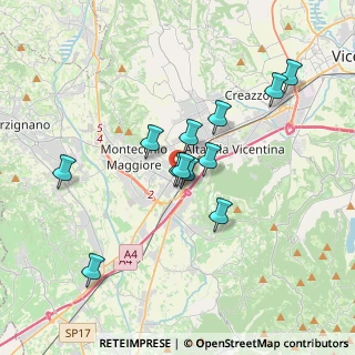 Mappa Viale Pietro Ceccato, 36075 Montecchio Maggiore VI, Italia (3.045)
