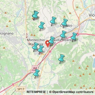 Mappa Viale Pietro Ceccato, 36075 Montecchio Maggiore VI, Italia (3.73917)
