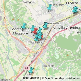 Mappa Viale Pietro Ceccato, 36075 Montecchio Maggiore VI, Italia (1.86923)