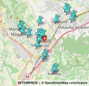 Mappa Viale Pietro Ceccato, 36075 Montecchio Maggiore VI, Italia (1.90421)