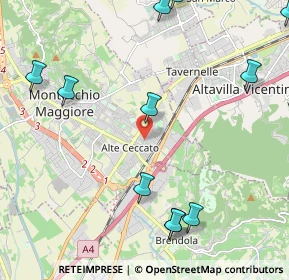 Mappa Viale Pietro Ceccato, 36075 Montecchio Maggiore VI, Italia (2.78455)