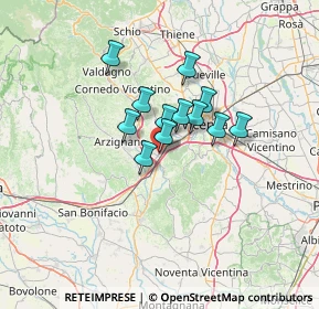 Mappa Viale Pietro Ceccato, 36075 Montecchio Maggiore VI, Italia (8.615)