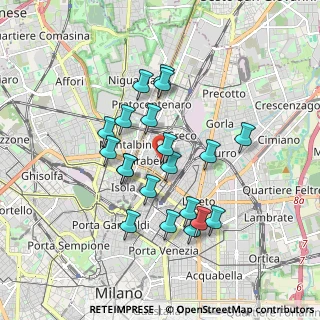 Mappa Via Eugenio Pellini, 20125 Milano MI, Italia (1.583)