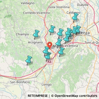 Mappa Via Silvio Pellico, 36075 Montecchio Maggiore VI, Italia (6.58214)