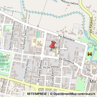 Mappa Via Giudecca, 24, 30035 Mirano, Venezia (Veneto)