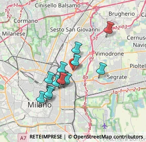 Mappa Milano, 20132 Milano MI, Italia (2.92923)