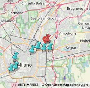 Mappa Milano, 20132 Milano MI, Italia (5.57583)