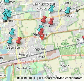 Mappa Via Iqbal Masih, 20096 Pioltello MI, Italia (2.86688)