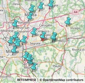 Mappa Via Iqbal Masih, 20096 Pioltello MI, Italia (8.9645)