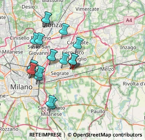 Mappa Via Iqbal Masih, 20096 Pioltello MI, Italia (6.9575)