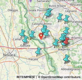 Mappa Via del Fiume, 20012 Cuggiono MI, Italia (7.5405)