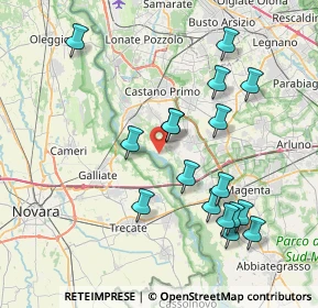 Mappa Via del Fiume, 20012 Cuggiono MI, Italia (7.95941)