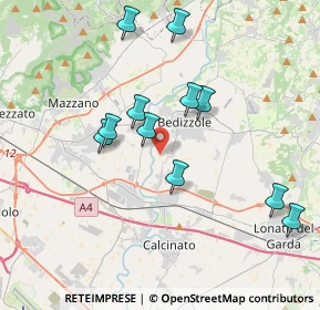 Mappa Via Salaghetto, 25081 Bedizzole BS, Italia (3.62)