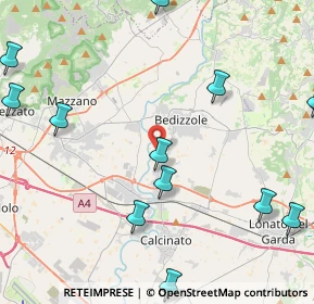 Mappa Via Salaghetto, 25081 Bedizzole BS, Italia (6.4725)