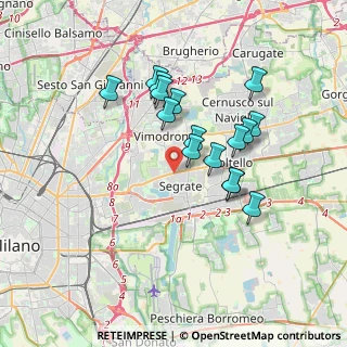 Mappa Via Cassanese, 20054 Segrate MI, Italia (3.08438)
