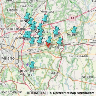 Mappa Via II Giugno, 20060 Vignate MI, Italia (7.01118)