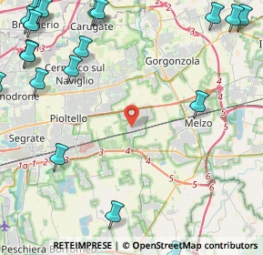 Mappa Via II Giugno, 20060 Vignate MI, Italia (6.9775)