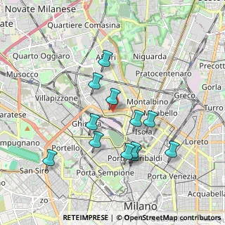 Mappa Via Teglio, 20158 Milano MI, Italia (1.74417)