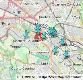 Mappa Via Civenna, 20151 Milano MI, Italia (1.32)